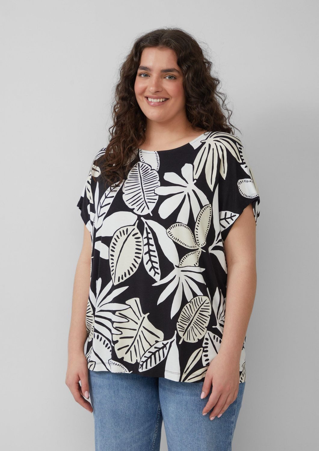 s.Oliver T-Shirt CURVE softer Single-Jersey günstig online kaufen