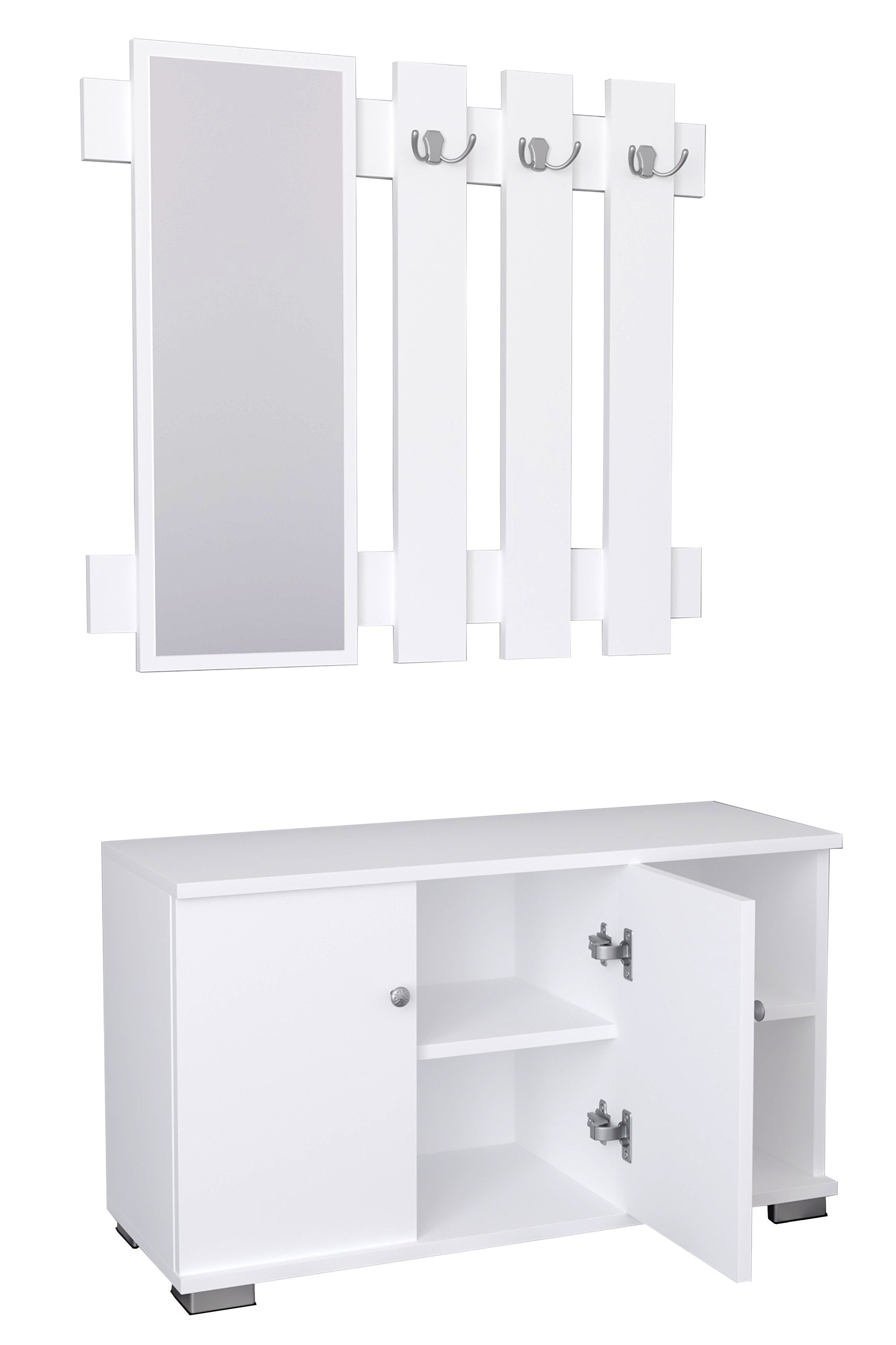 VCM Schuhschrank 2tlg. Holz Garderobe Dielenmöbel günstig online kaufen