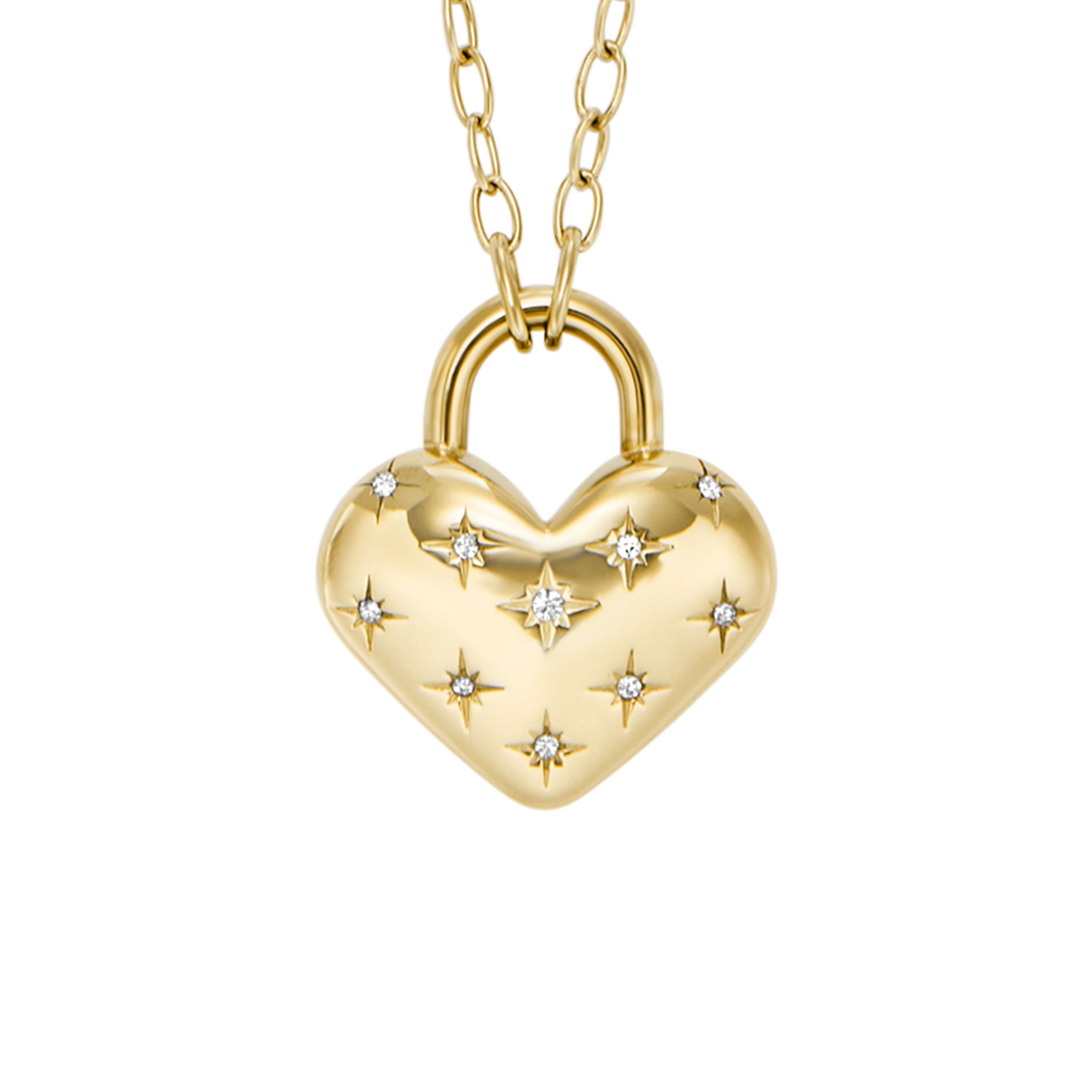 Kette mit Anhänger Schmuck Geschenk Edelstahl SADIE Herz, JF04829710