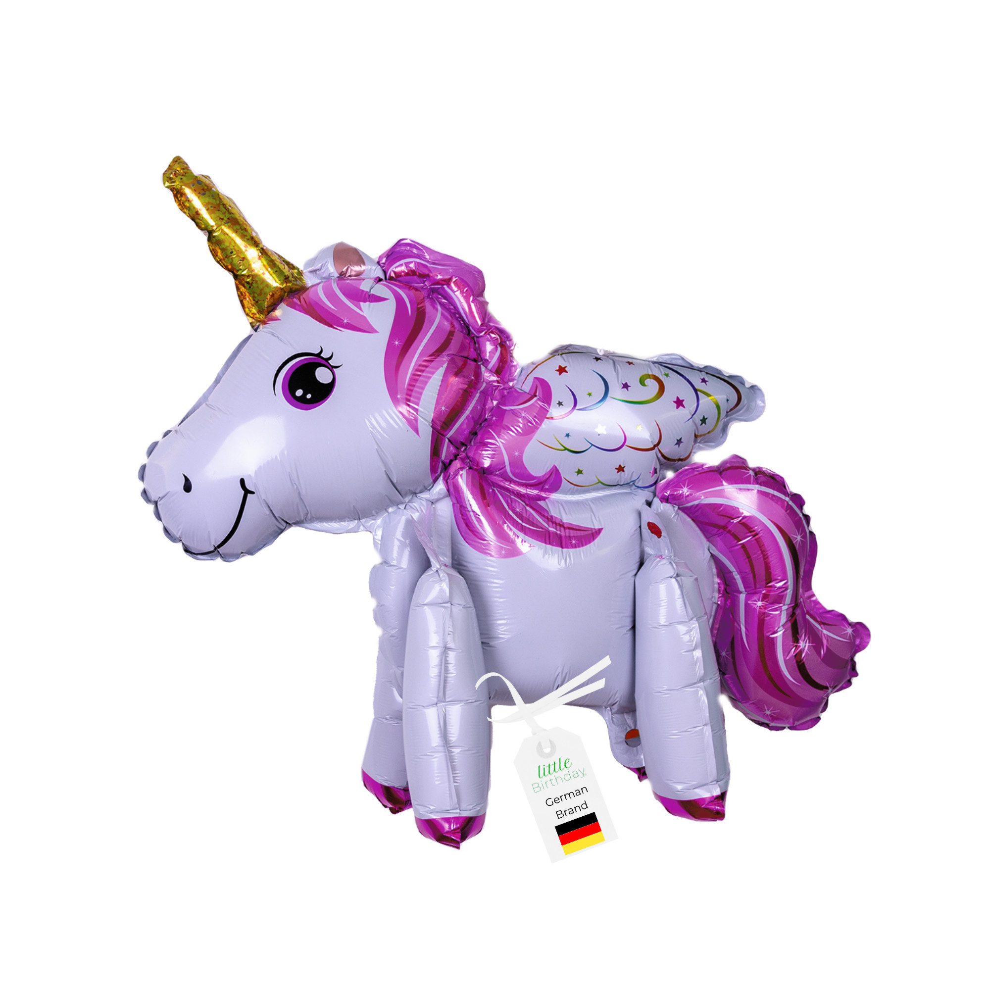 little Birthday Aufblasbares Partyzubehör Little Birthday Stad Einhorn, Einhorn