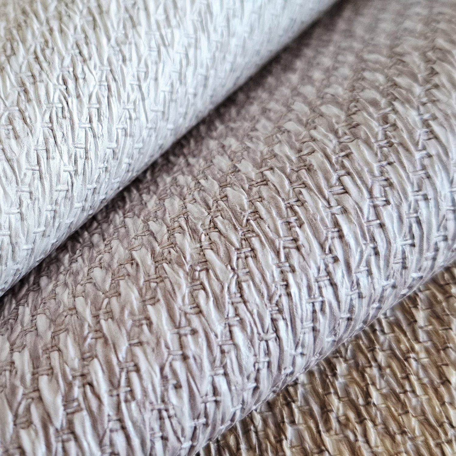 Profhome Strukturtapete LC522506-DI Struktur Tapete Uni schimmernd beige taupe beige-rot, strukturiert, (1 Rolle, 5,33 qm), heißgeprägte Vliestapete, taupe