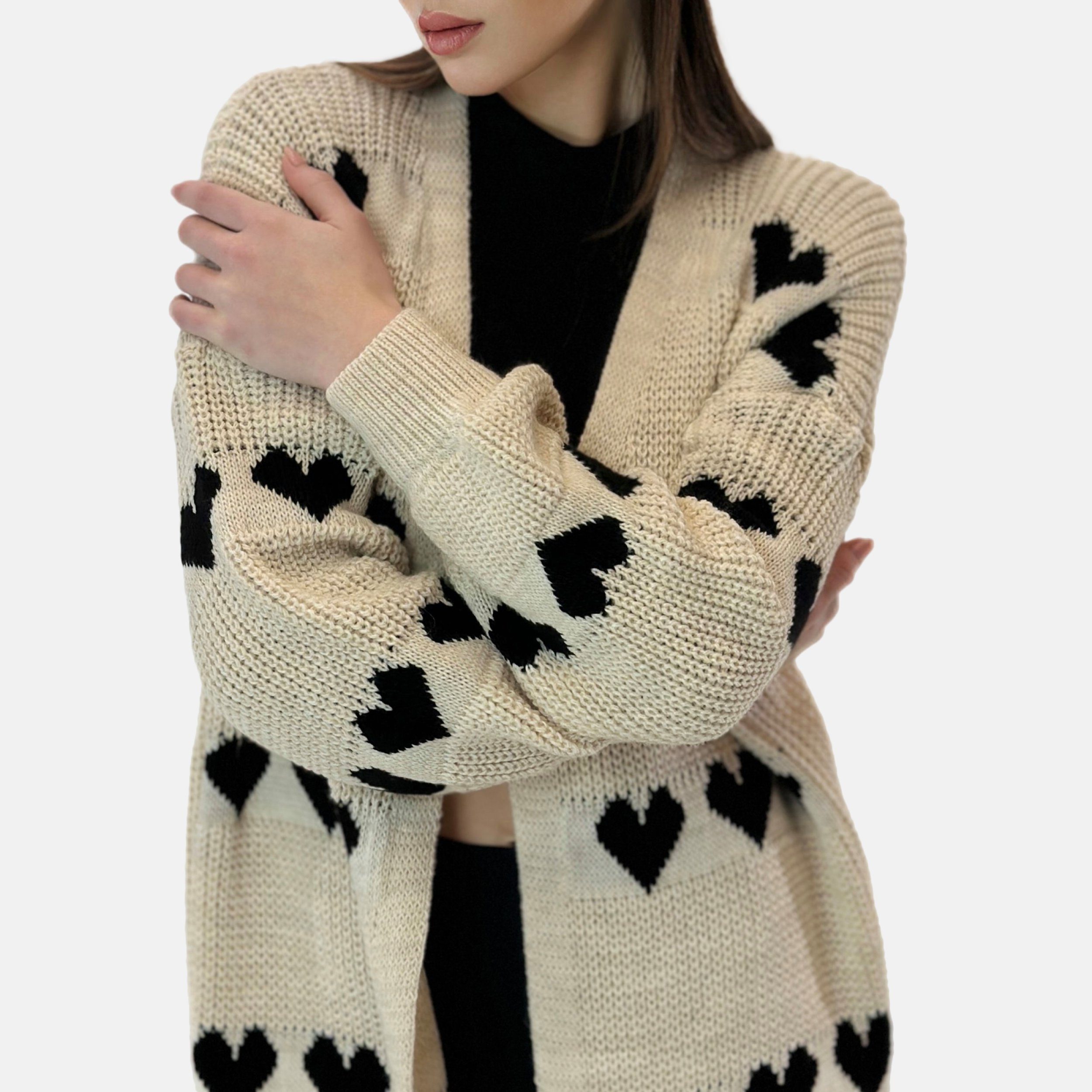 Elara Cardigan Elara Langer Damen Cardigan günstig online kaufen