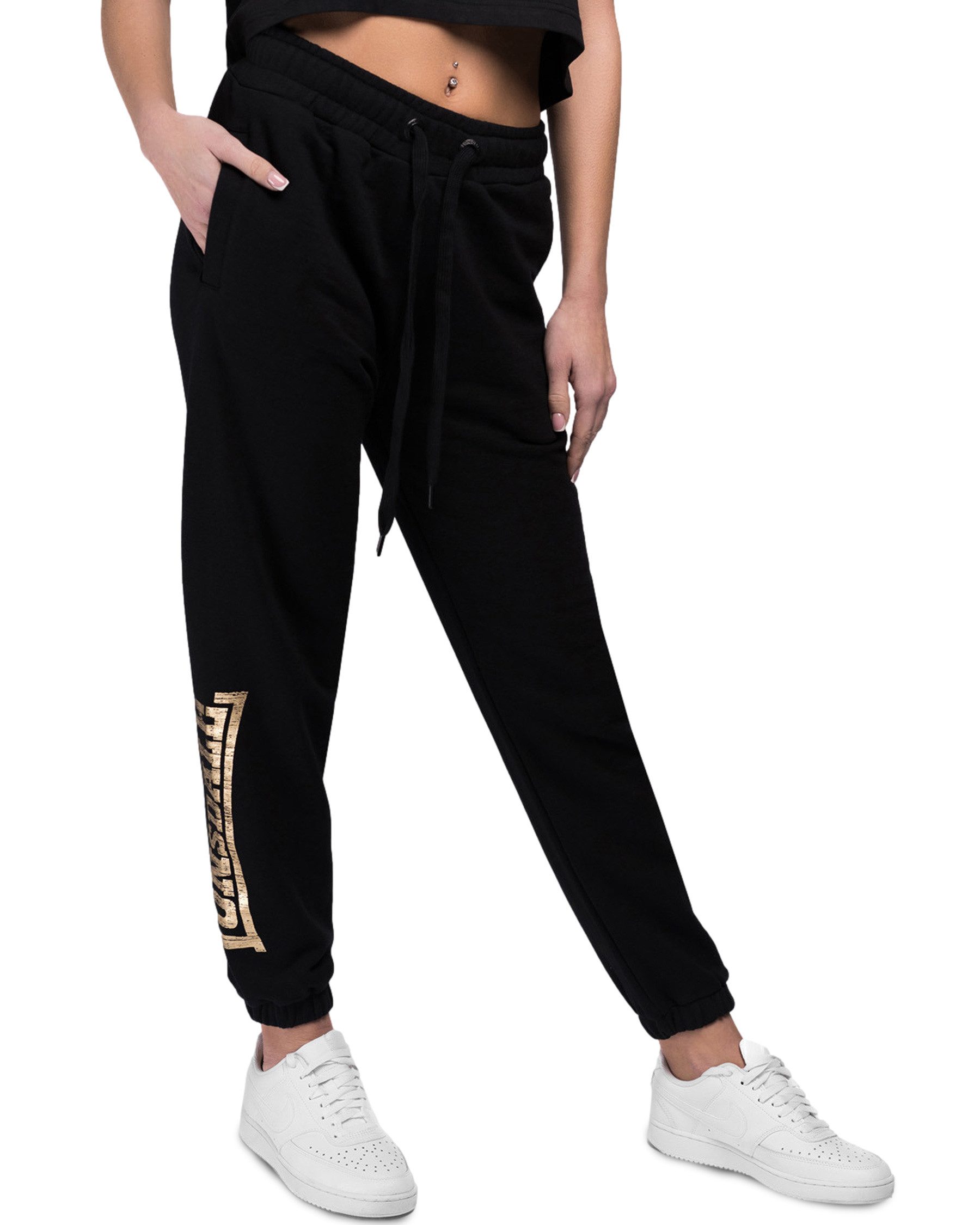 Lonsdale Jogginghose Lonsdale Damen Jogginghose Kerrysdale Logodruck in Cracked Optik