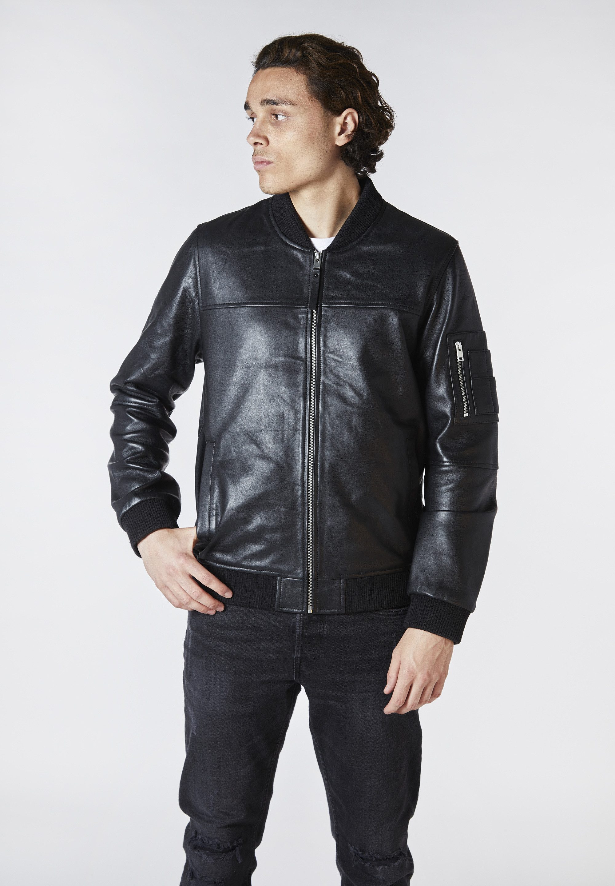 Bolongaro Trevor Lederjacke Ma1 Bomber Bomber, günstig online kaufen