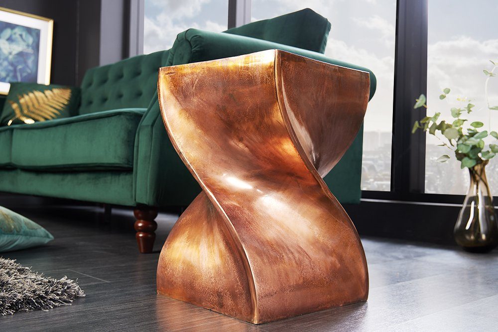 riess-ambiente Beistelltisch TWIST 45cm kupfer geflammt günstig online kaufen