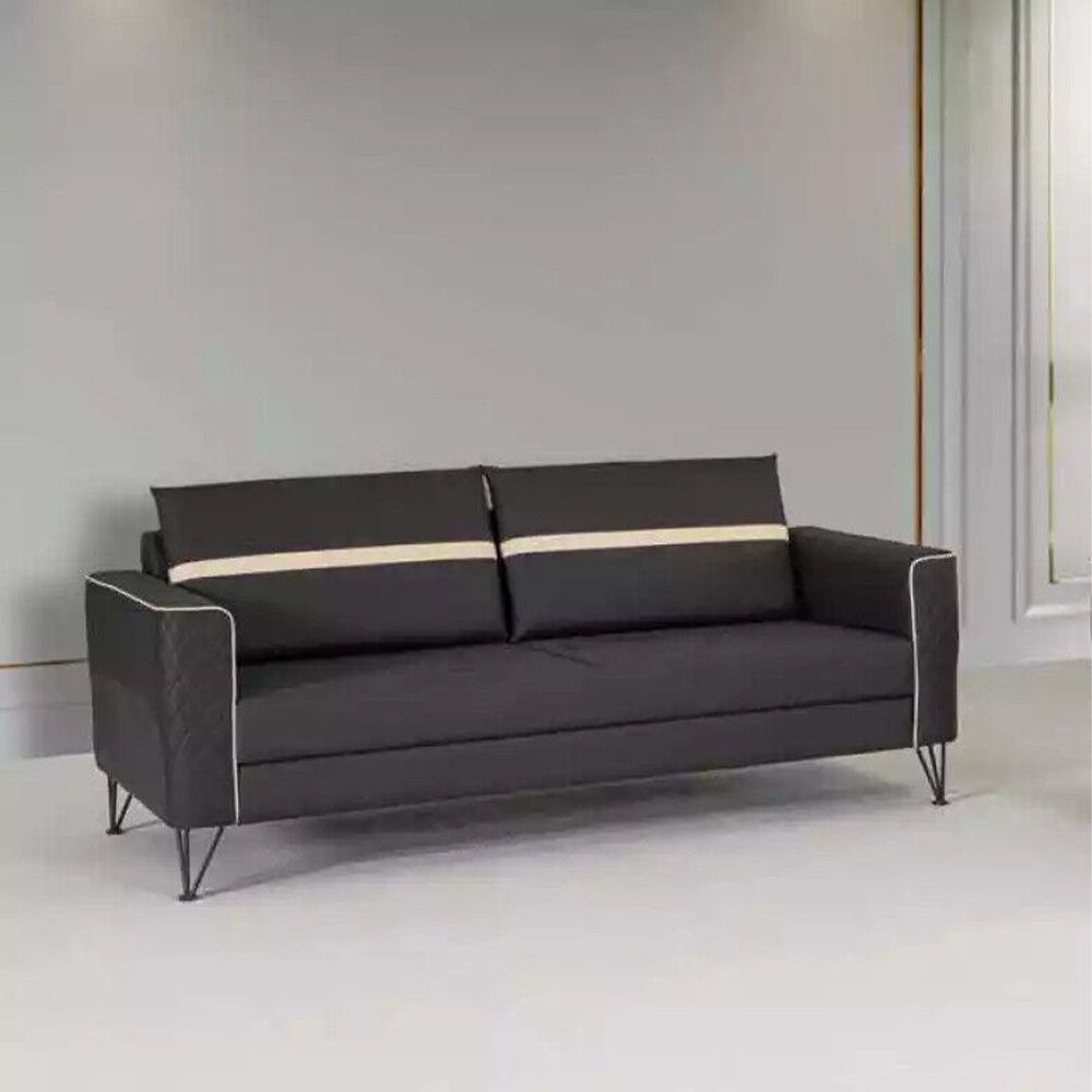 JVmoebel Sofa Arbeitszimmer Sofa Couch 3 Sitzer Polster Stoff Textil Möbel Designer, Made In Europe