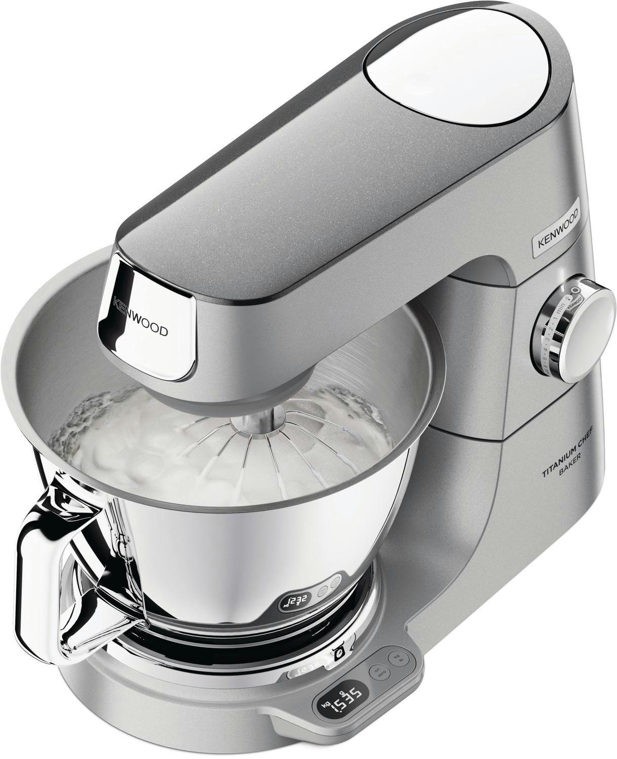 Kenwood Küchenmaschine, 1200 W, 5,00 l Schüssel, Stufenlose Geschwindigkeitseinstellung, Integrierte EasyWeigh-Waage