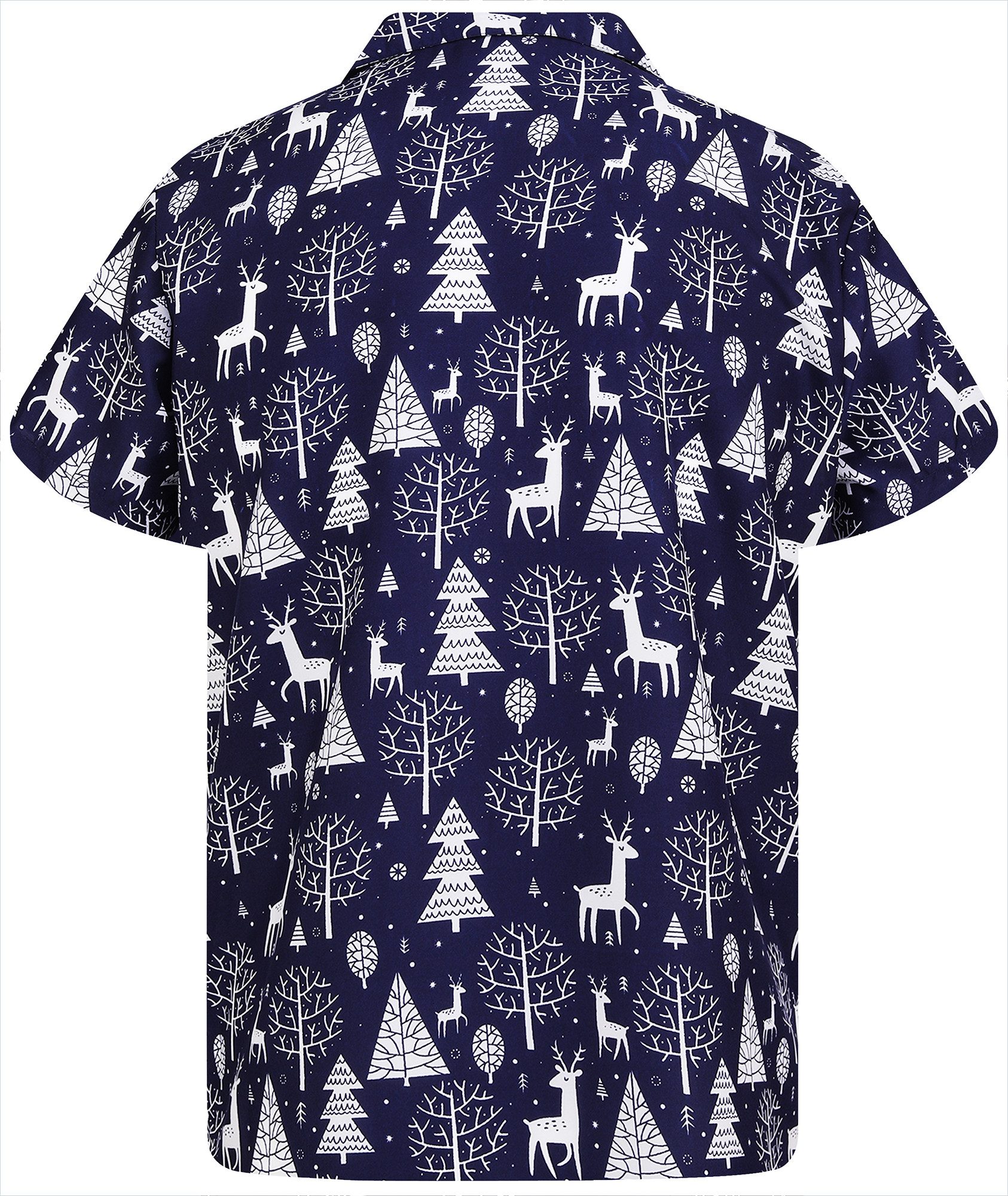 King Kameha Hawaiihemd Christmas Reindeer Allover Funky Hawaii-Hemd Kurzarm günstig online kaufen