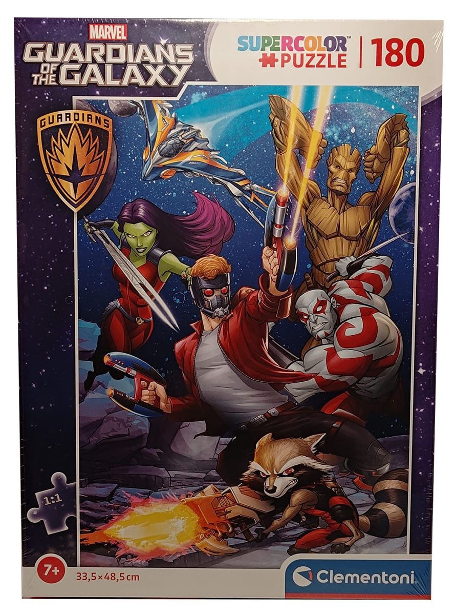 Clementoni® Puzzle Clementoni Supercolor Puzzle Marvel Guardians of The Galaxy Set, 180 Puzzleteile