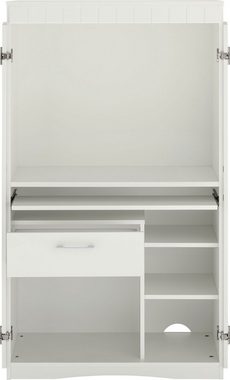 VOGL Möbelfabrik Sekretär Niklas, PC-Schrank, Home Office, Maße 80x50x138 cm, Made in Germany