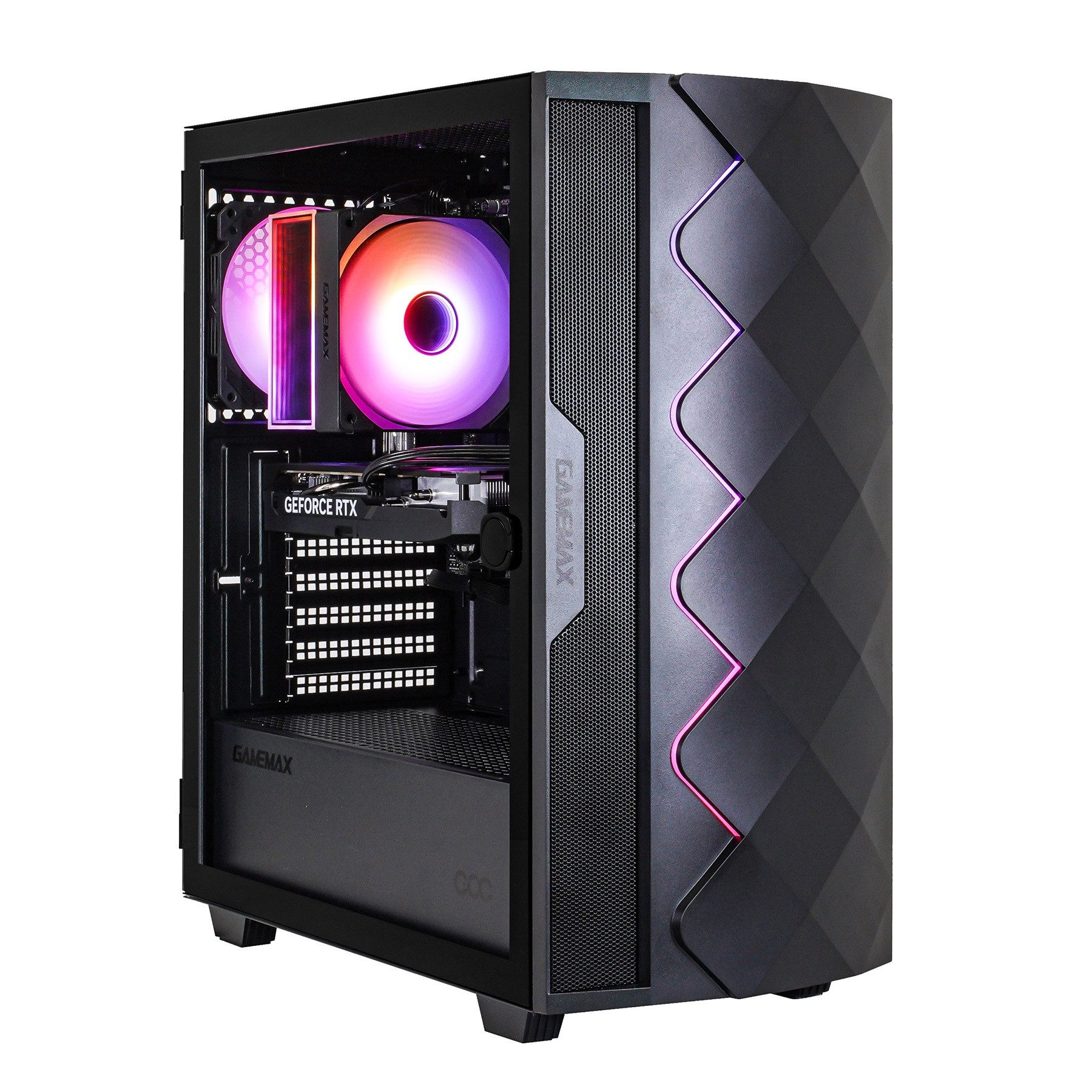 GAMEMAX Diamond BK 7795 AMD Ryzen 5 5500 RTX 5050 16B 1TB SSD Gaming-PC (AMD Ryzen 5 5500, RTX 5050, 16 GB RAM, 1000 GB SSD, Luftkühlung aktiv, Windows 11)