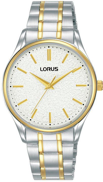 LORUS Quarzuhr RG218WX9, Edelstahlgehäuse, bicolor IP-beschich., Ø ca. 32 mm