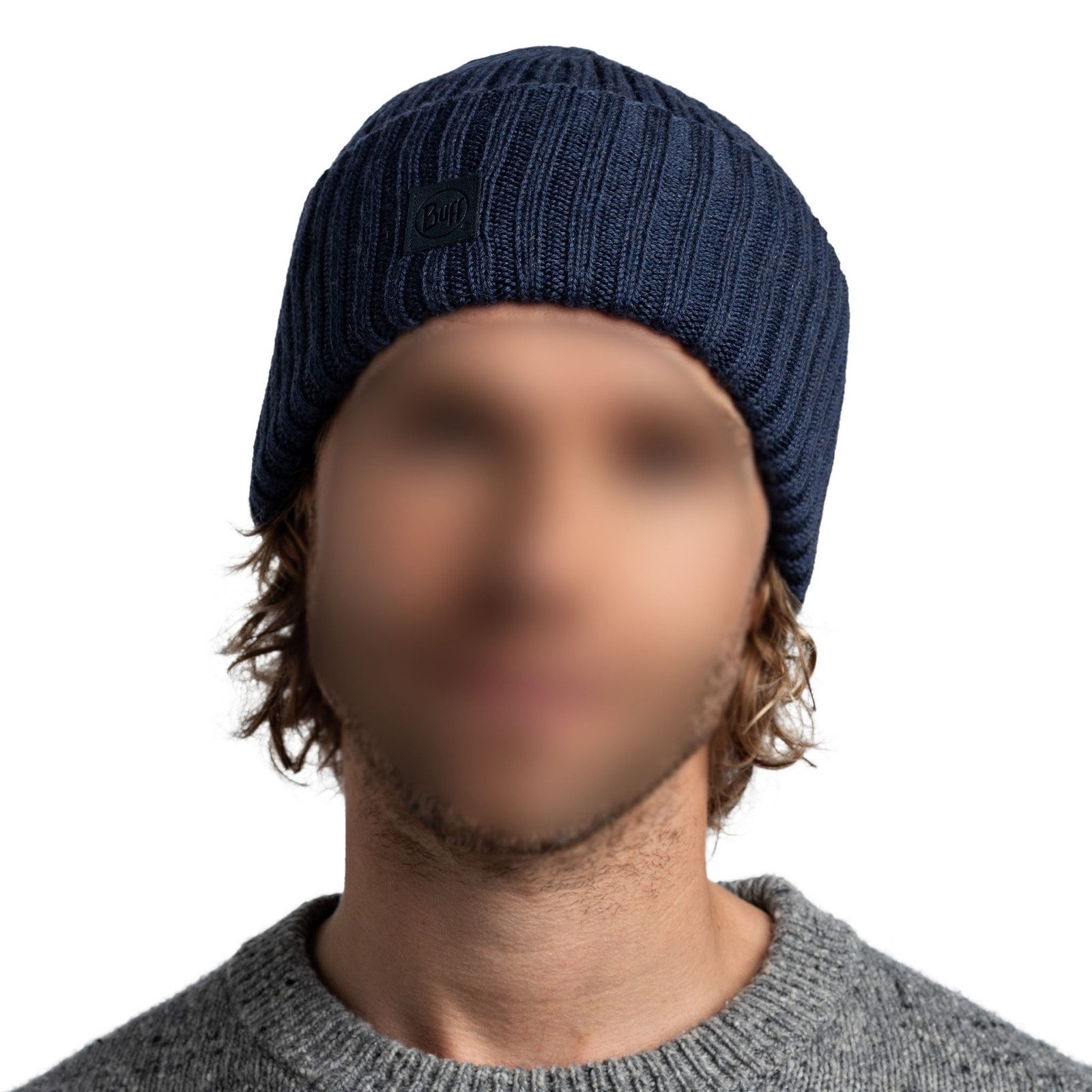Buff Strickmütze Knitted Beanie Erviny mit breitem Umschlag