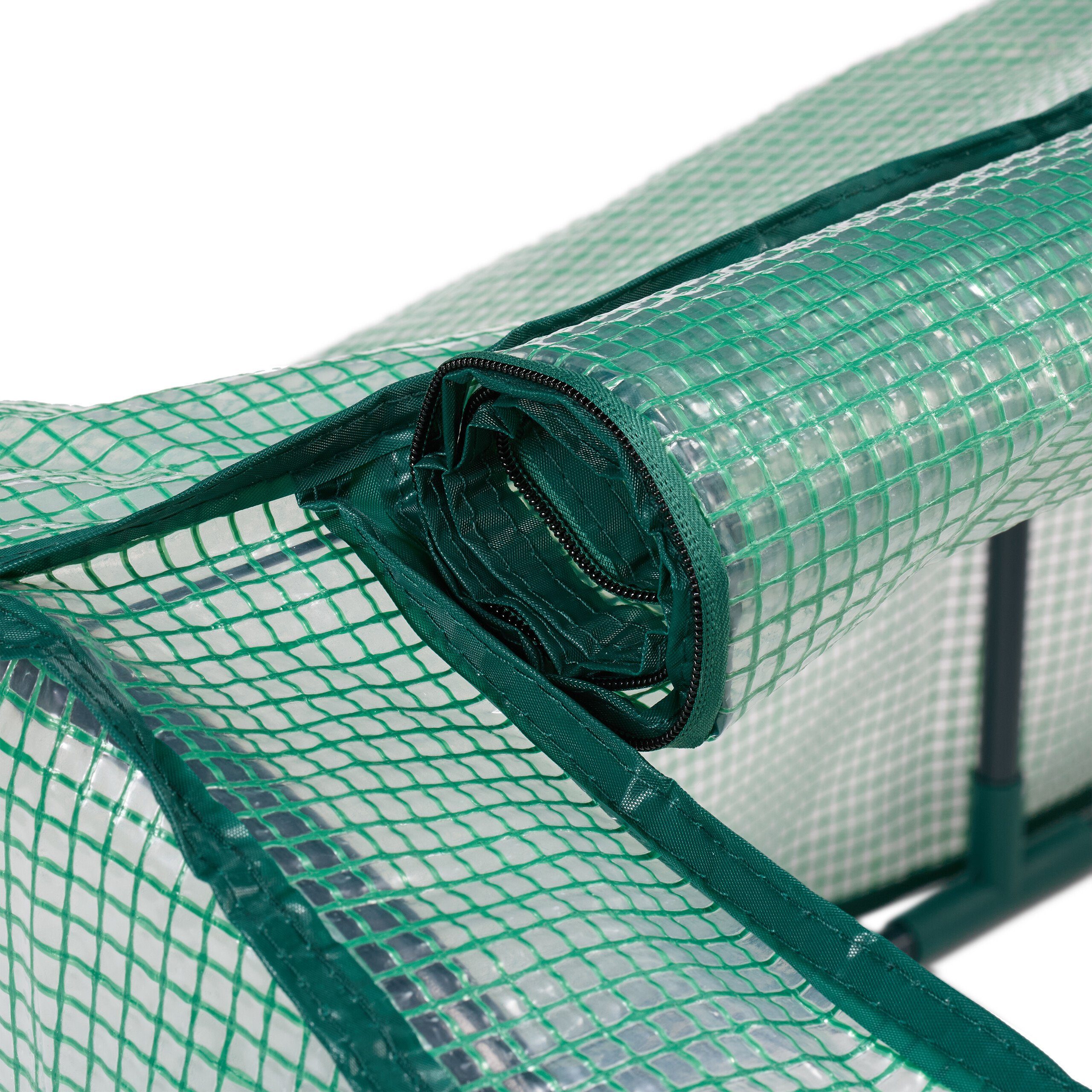 relaxdays Frühbeetaufsatz Frühbeet mit PE-Folie