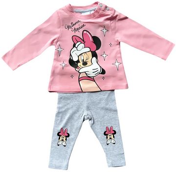 Disney Minnie Mouse T-Shirt & Bermudas 2x2 Baby Set T-Shirt + Hose Minnie Mouse 4 Teile 62 68 80 86 92