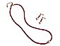 Gemshine Perlenkette »Rubine mit weißer Zuchtperle«, Made in Germany, Bild 6