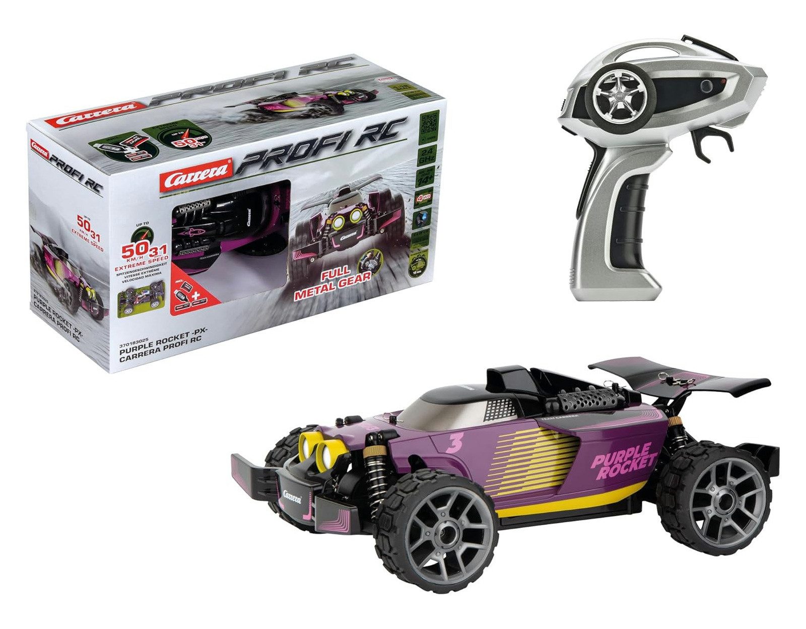 Carrera® Spielzeug-Auto CARRERA Profi Purple Rocket RC Buggy