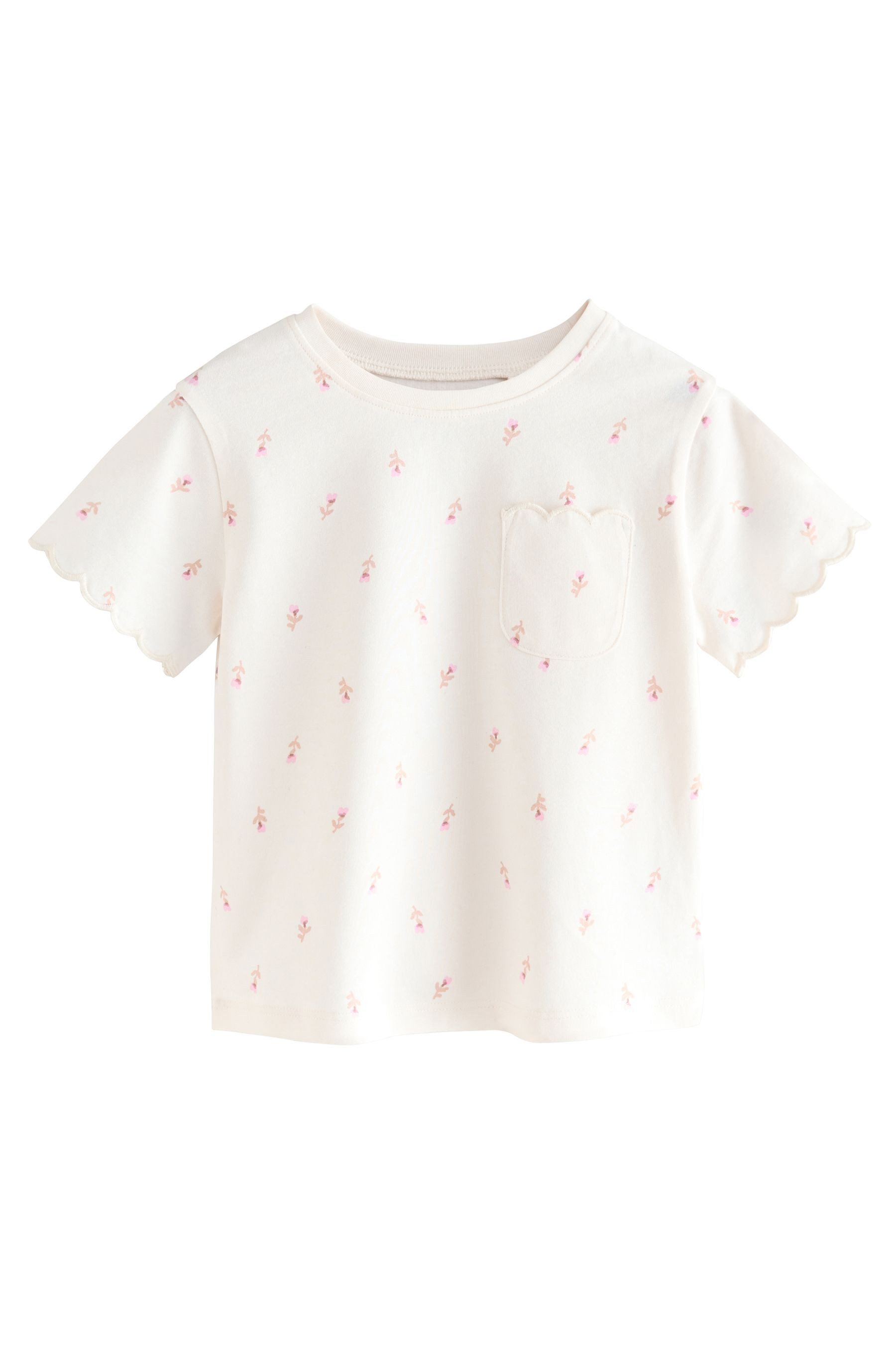 Next T-Shirt Kurzarm-T-Shirt mit Bogenkante aus günstig online kaufen
