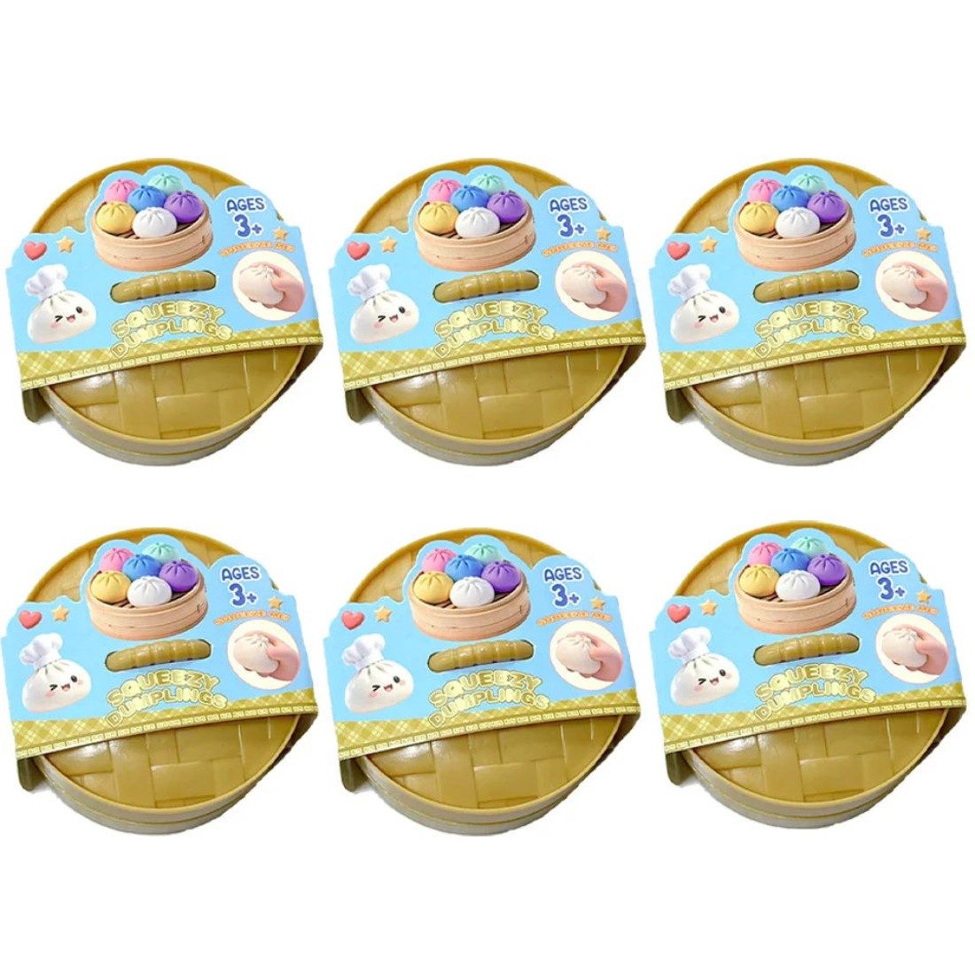 OLi Jumboball Heißer Glitzer-Dumpling-Squishy-Überraschungsbox: Bunte -Sensorik-Fidg, Spielzeuge, Anti-Stress-Quetschbälle