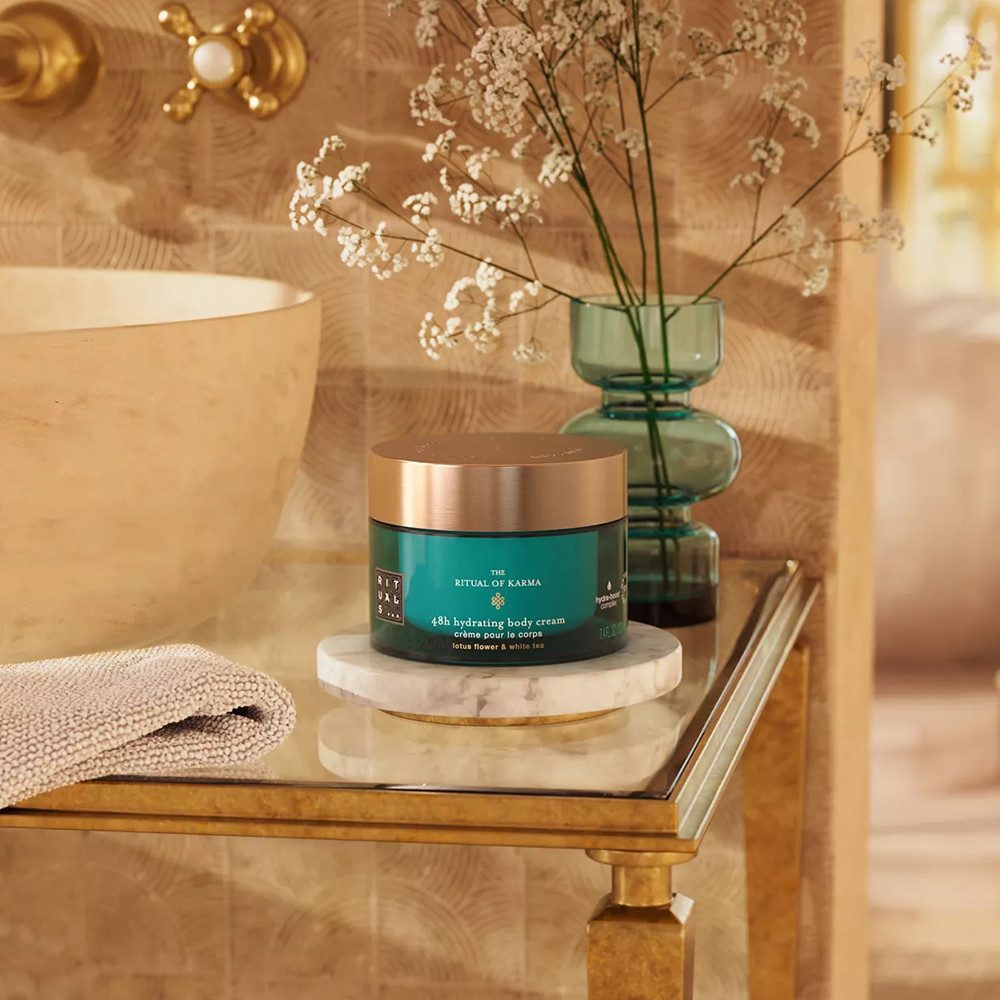 Rituals Körpercreme Rituals The Ritual Of Karma 48h Hydrating Body Cream 200ml, Intensive Feuchtigkeit für trockene Haut