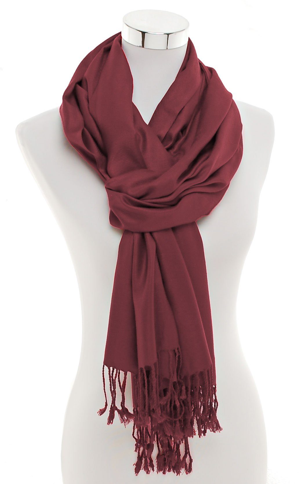 Bovari Schal Pashmina aus 100% Premium Viskose - weich wie Kaschmir -, glänzend wie Seide - 200x70 cm XL Damen-Schal – Bild 3 von 4