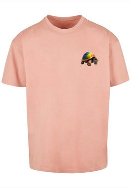 F4NT4STIC T-Shirt Rainbow Turtle OVERSIZE TEE Print