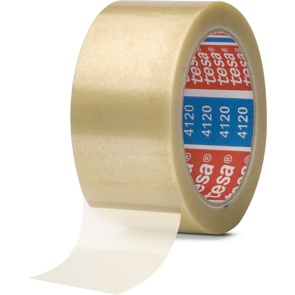 tesa Kabelbinder 6x tesa 04120-00008-00 Verpackungsklebeband PVC 66m x 50mm transparent