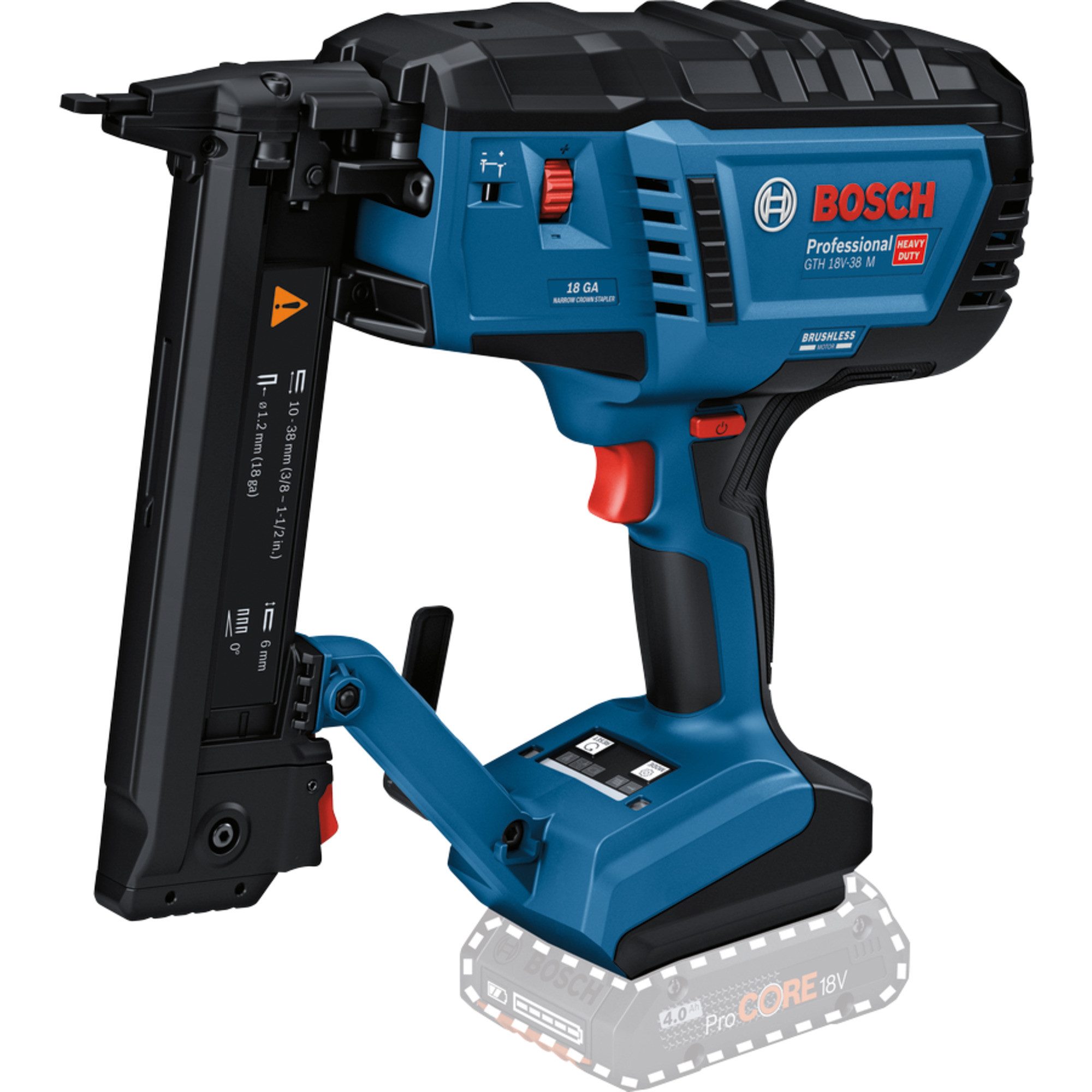 Bosch Professional Elektro-Tacker Bosch Professional Akku-Holztacker GTH 18V-38 M