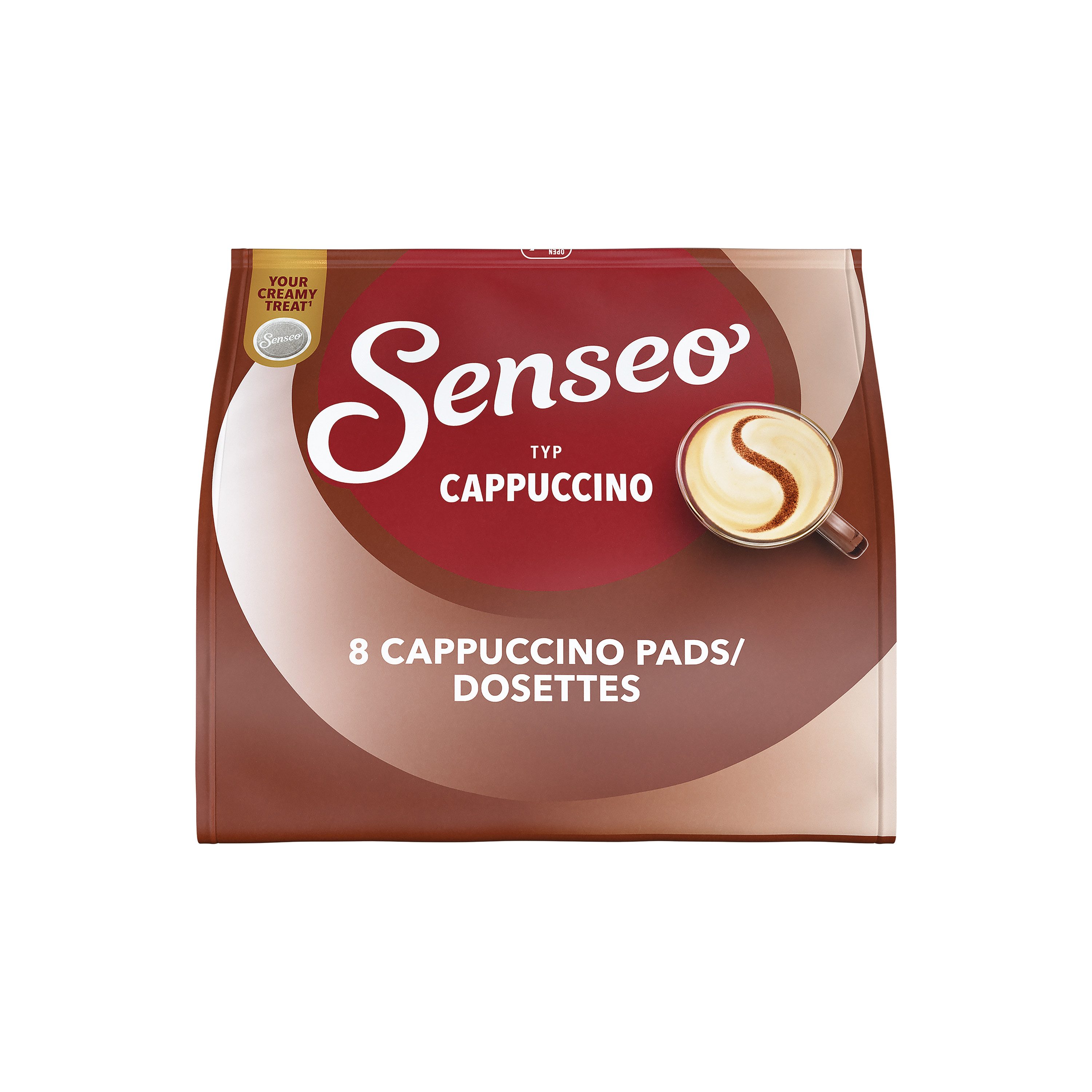 Senseo Kaffee Pads Typ Cappuccino cremig 10 x 8 = 80 Getränke, (Packung, 10er Pack) – Bild 2 von 3