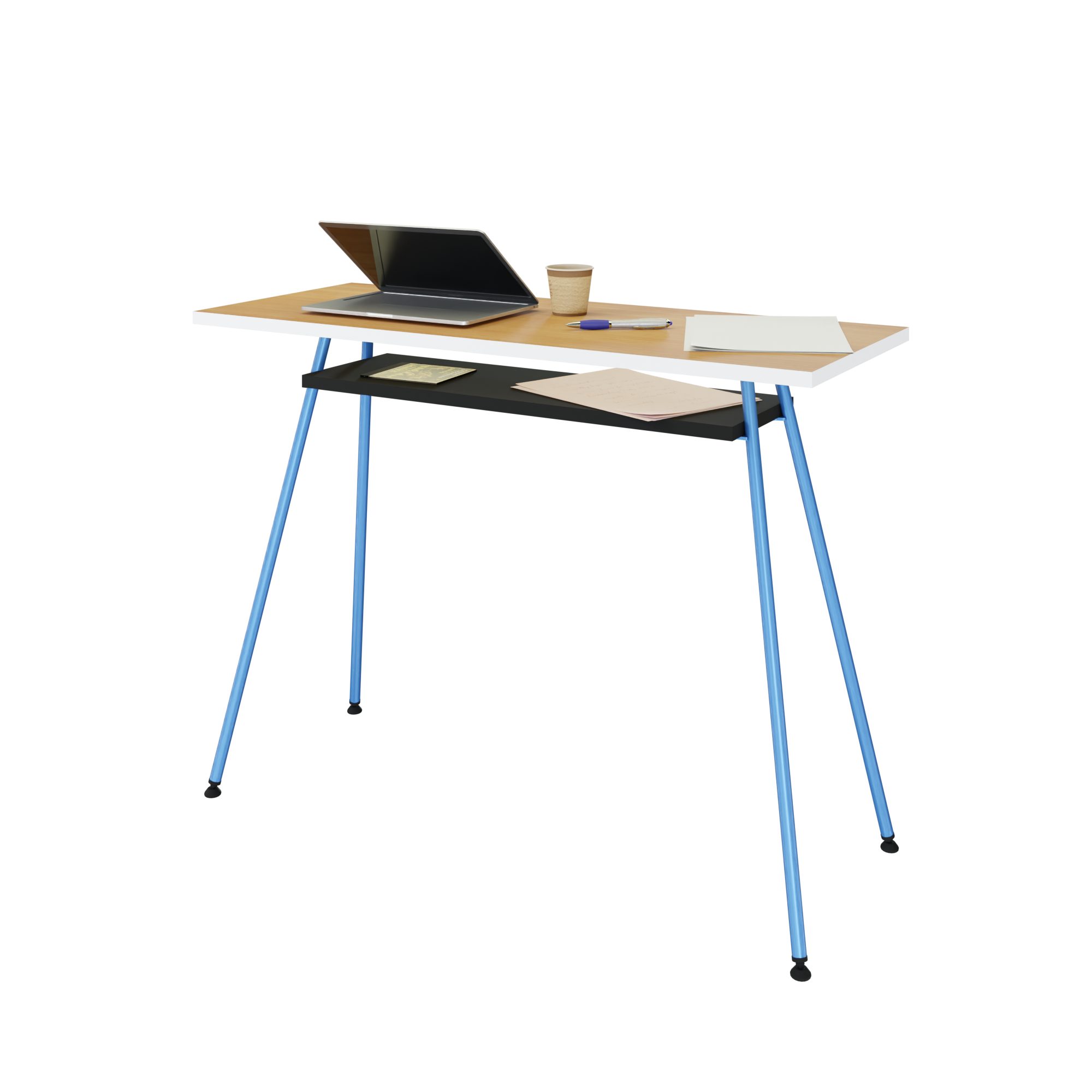 Home LEVIRA - Tisch, Levira Bürotisch, Schreibtisch, Blue Computertisch Computertisch, Kost Schoko-Kirsche Dash