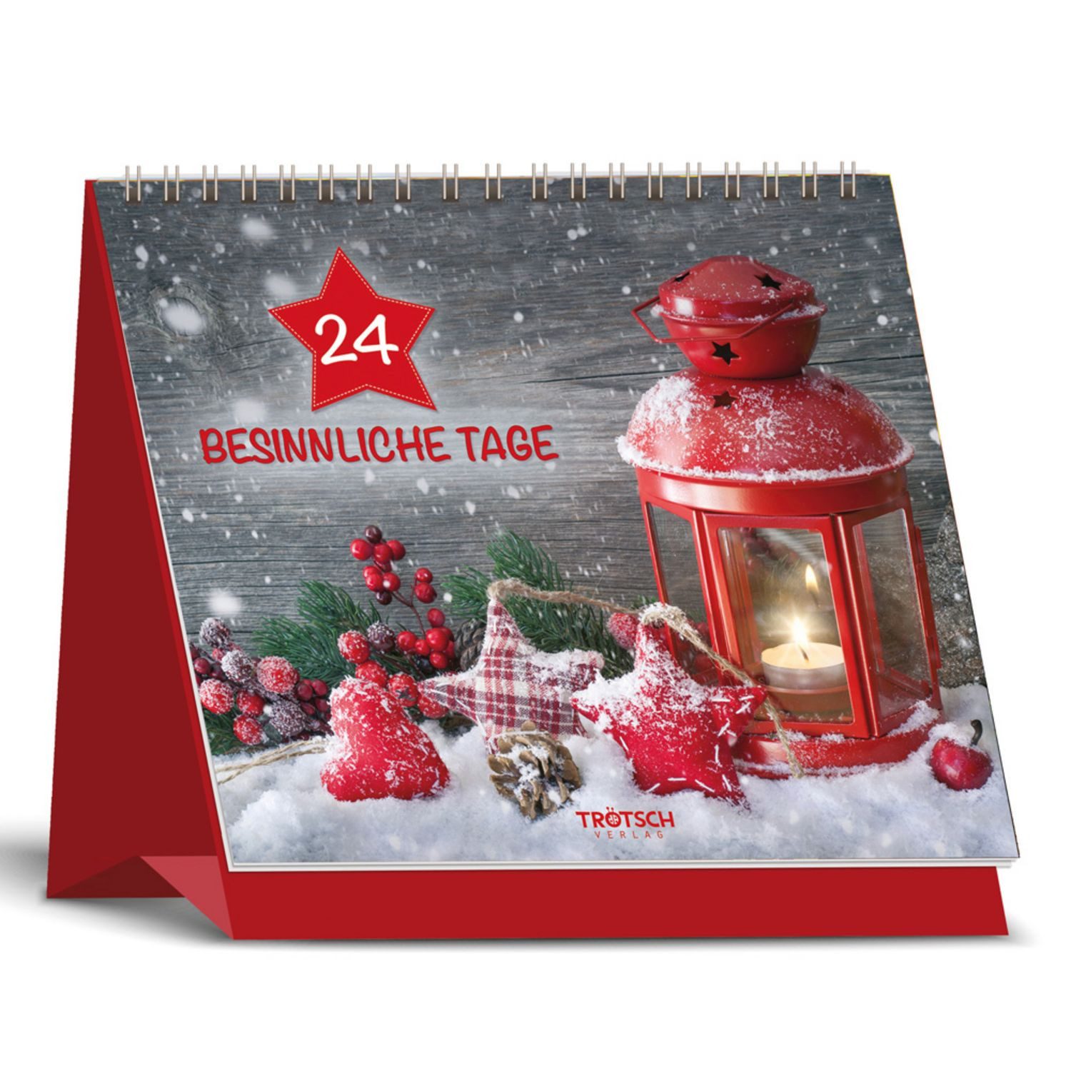 Geburtstagskalender TRÖTSCH – Aufstell Adventskalender „24 besinnliche Tage“, Weihnachtsk