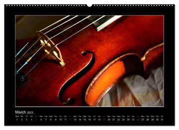 CALVENDO Wandkalender A violin only (Premium-Calendar 2023 DIN A2 Landscape)