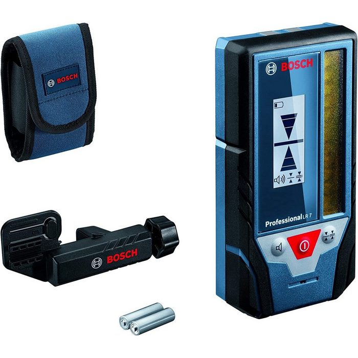 Bosch Professional Laser-Empfänger Laserempfänger LR 7 (roter und grüner Strahl