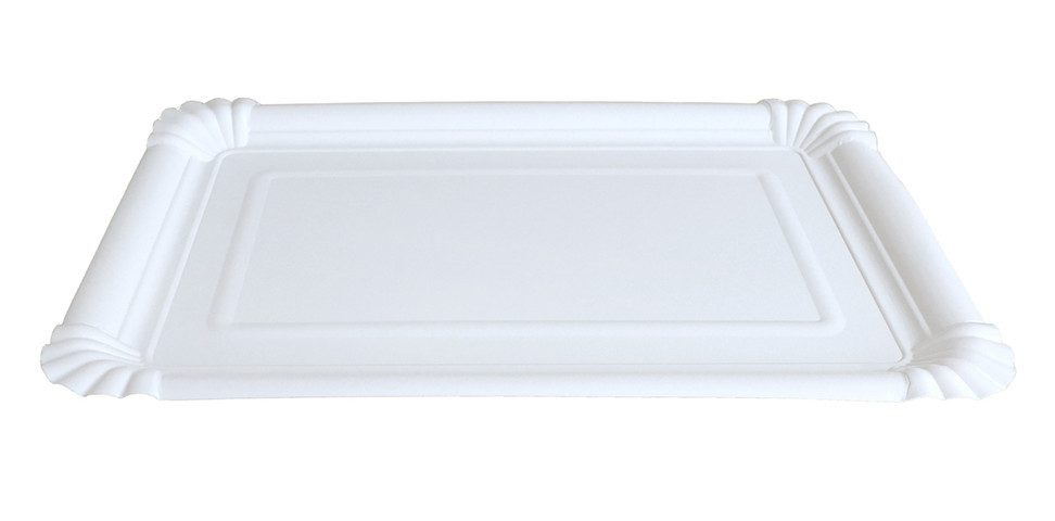 Braun+Company Atelier Einwegteller Braun & Company By nature weiß Teller 16,5 x 23 cm