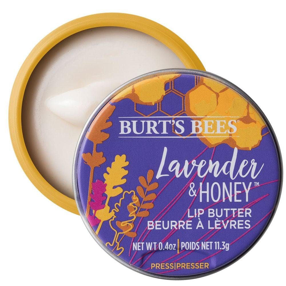 BURT'S BEES Lippenpflegemittel Pflanzenzauber Lip Butter Lavender Honey, Lila, 11.3 g