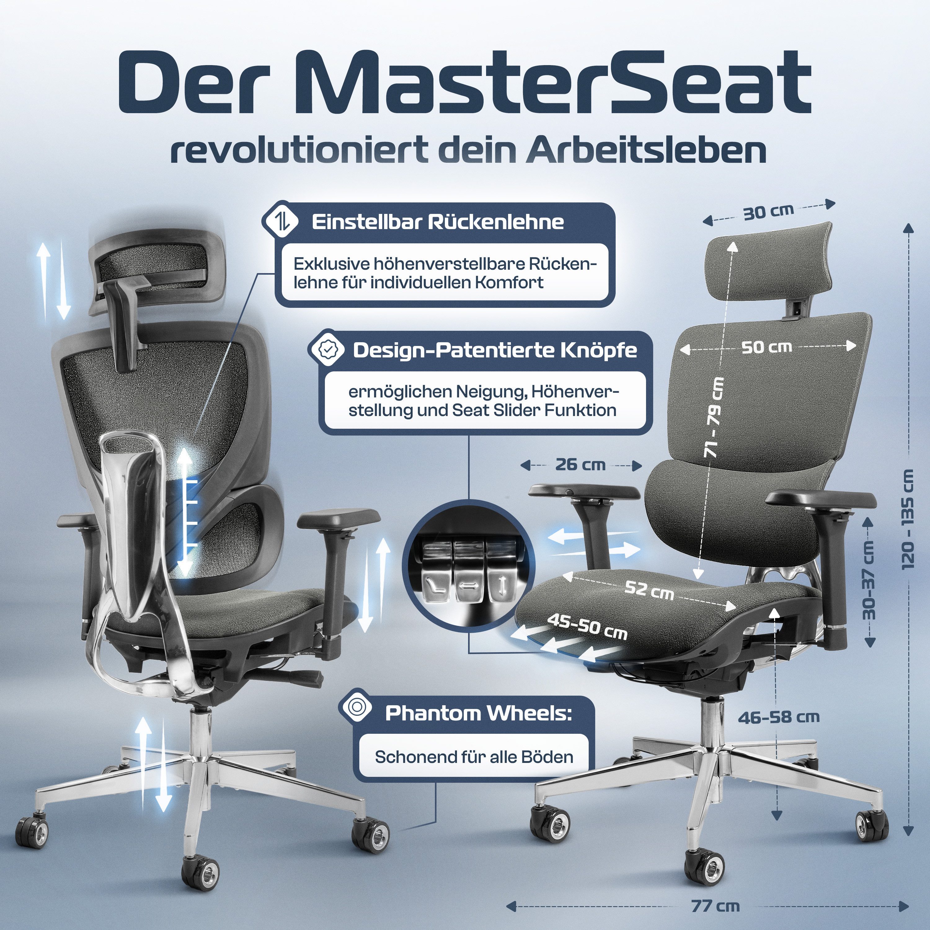 CLOUVOU Bürostuhl MasterSeat Gaming Stuhl, ergonomischer günstig online kaufen