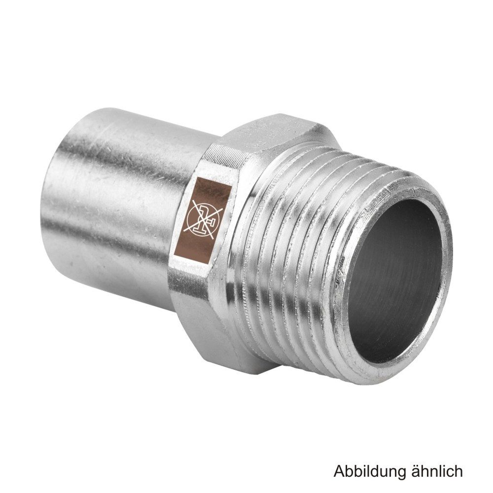 Wasserrohr Viega Temponox Einsteckstück mit AG, Modell 1711.1, 22 mm x 3/4"