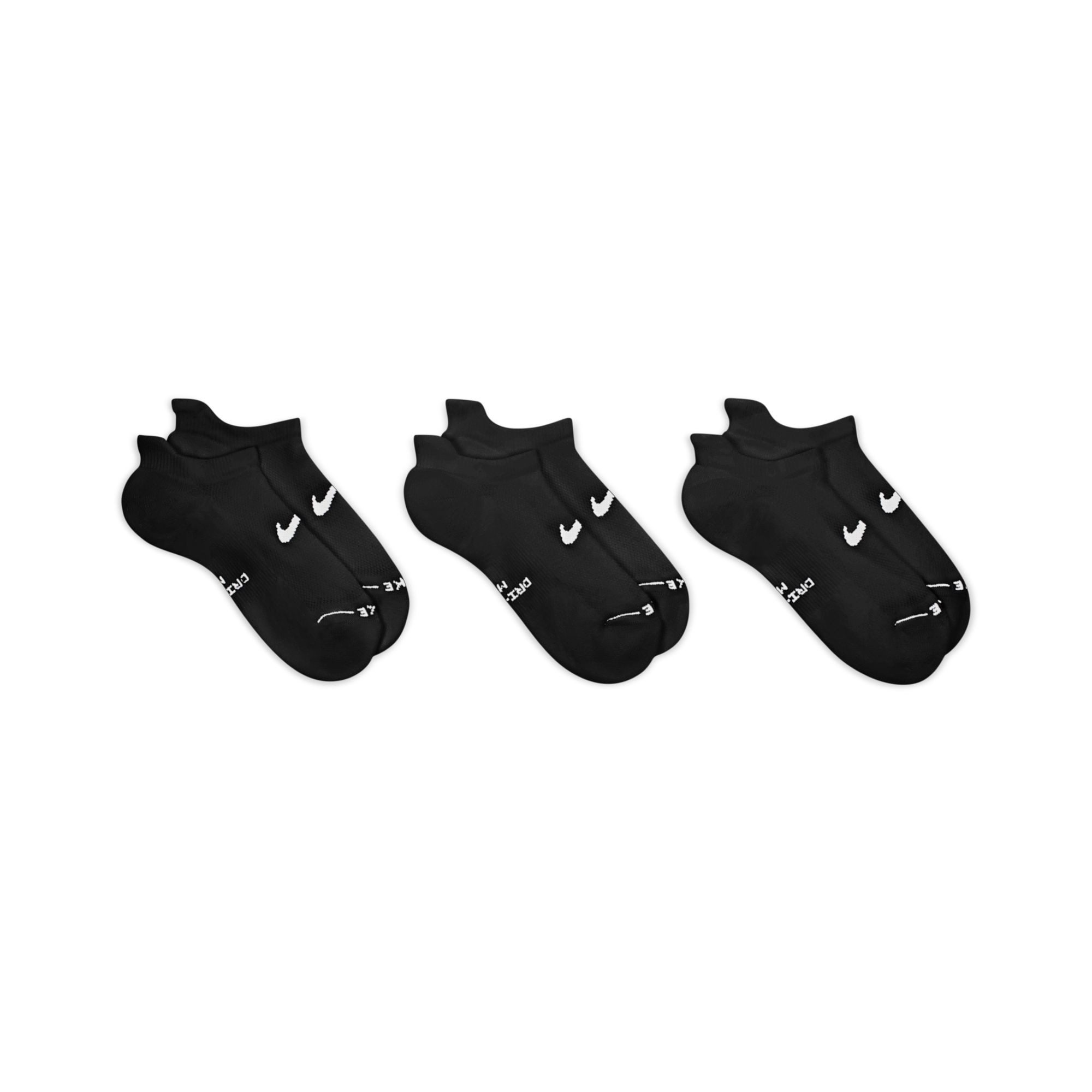 Nike Sportsocken U NK ED ELVD NS 3P - 144 für sportliche Aktivitäten, sportlicher Stil, angenehmes Tragegefühl