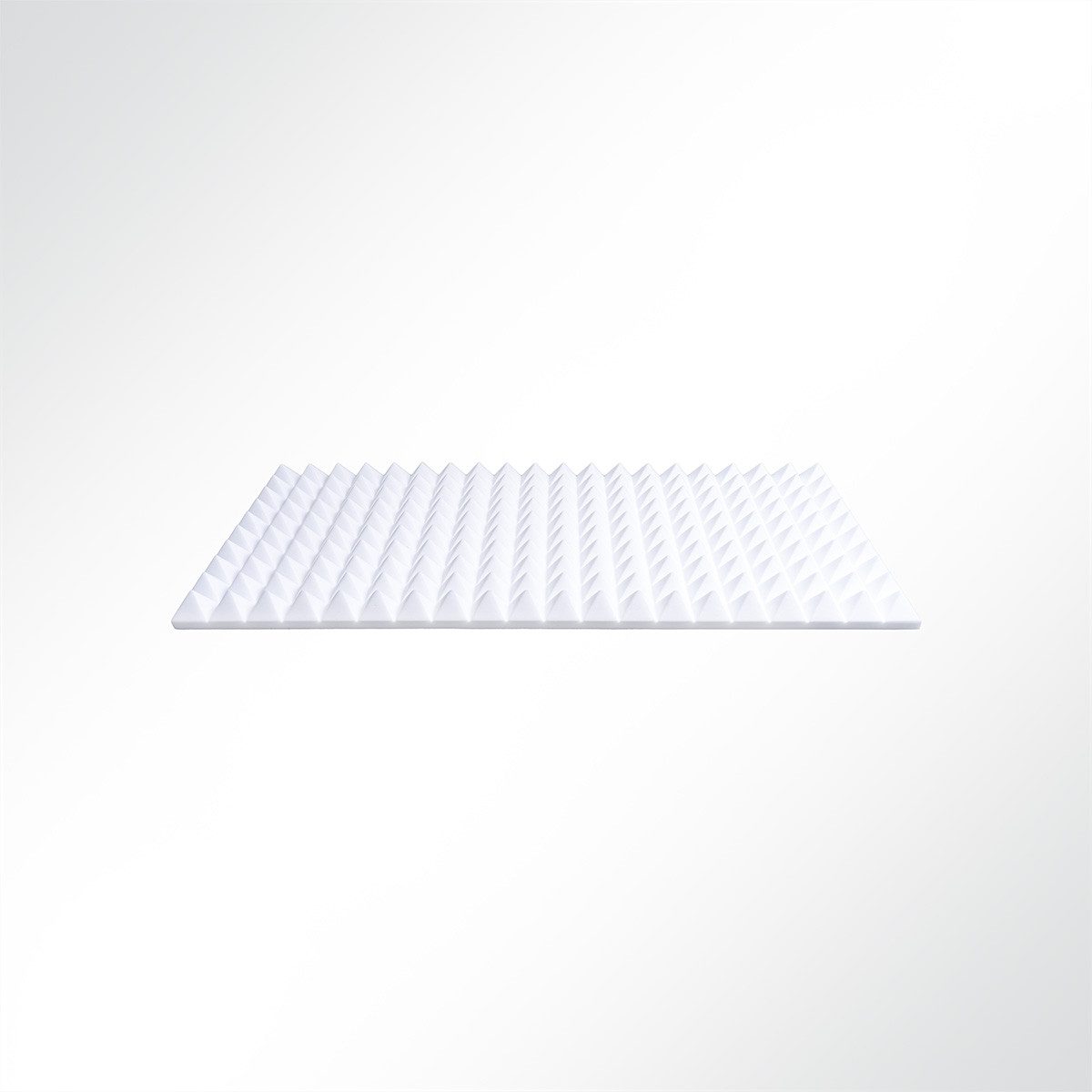Quiet Please Dämmplatte Basotect® Pyramidenschaum Noppenschaum weiß 1000x500x30mm Schallabsorb, (1-St), 1000 x 500 x 30 mm [L x B x H]