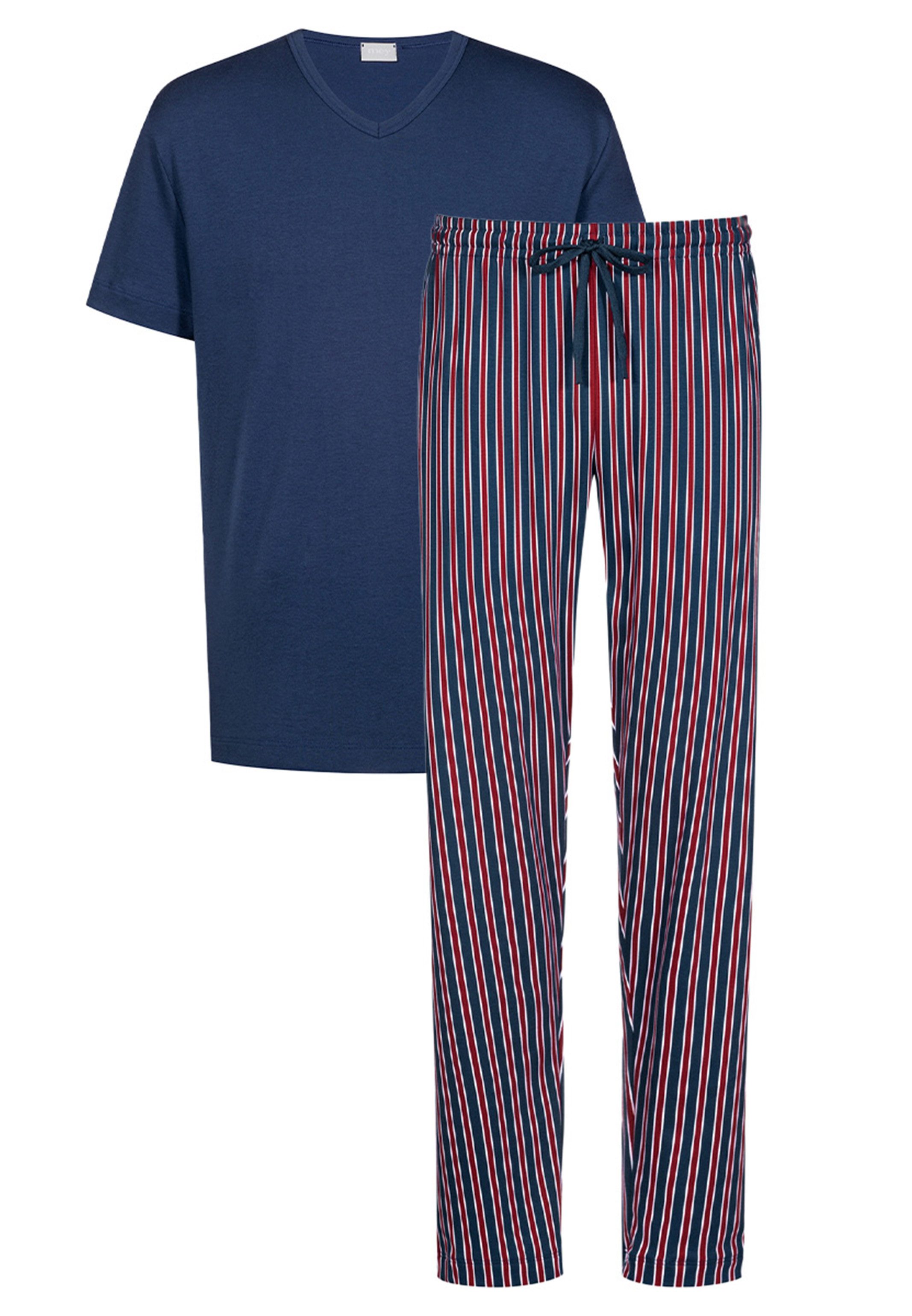 Mey Pyjama Graphic Stripes (Set, 2 tlg) Schlafanzug - Baumwolle - Atmungsak günstig online kaufen