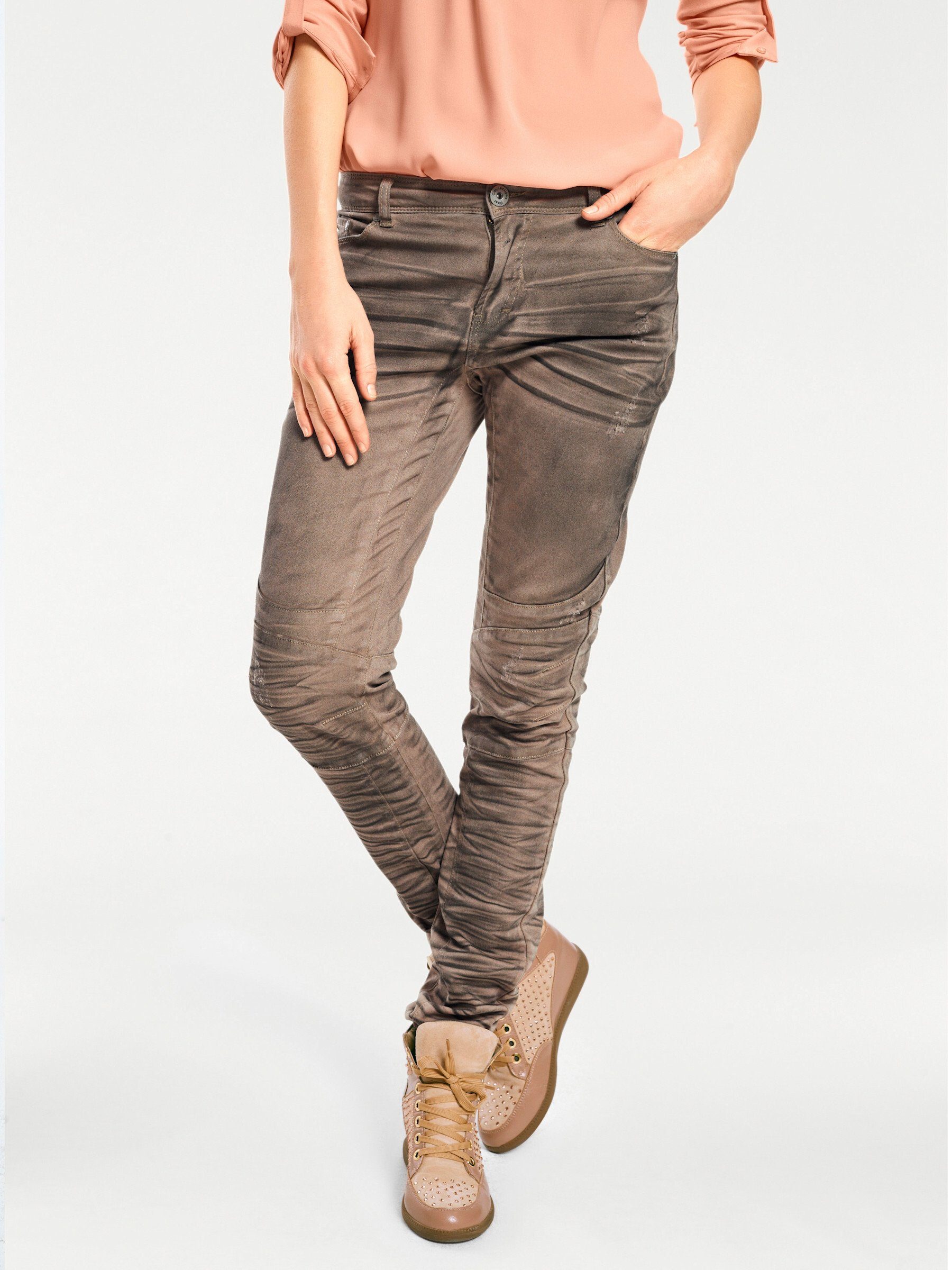 heine Jerseyhose Innenbeinlänge ca. 79 cm helltaupe