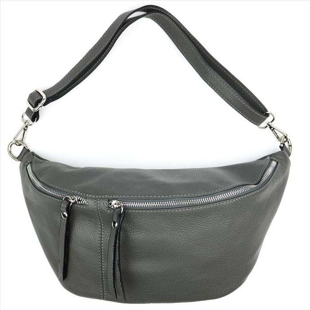 Bauchtasche XXL Bodybag Bauchtasche Crossbag Echt Leder Made in Italy