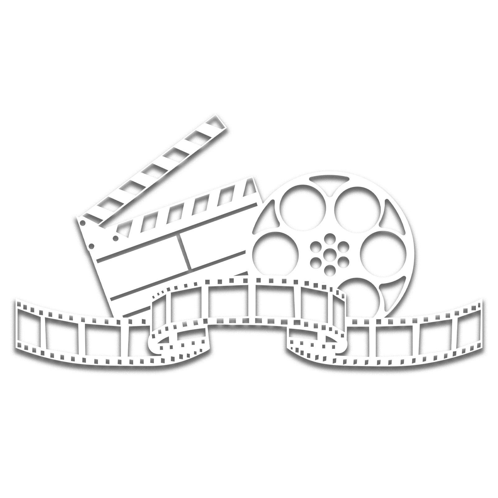 Wanddekoobjekt Metallprojektor Film Wanddekor, vintage, minimalistisch