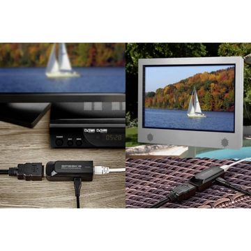 SpeaKa Professional HDMI-Verlängerung über Patchkabel 50 m Computer-Kabel
