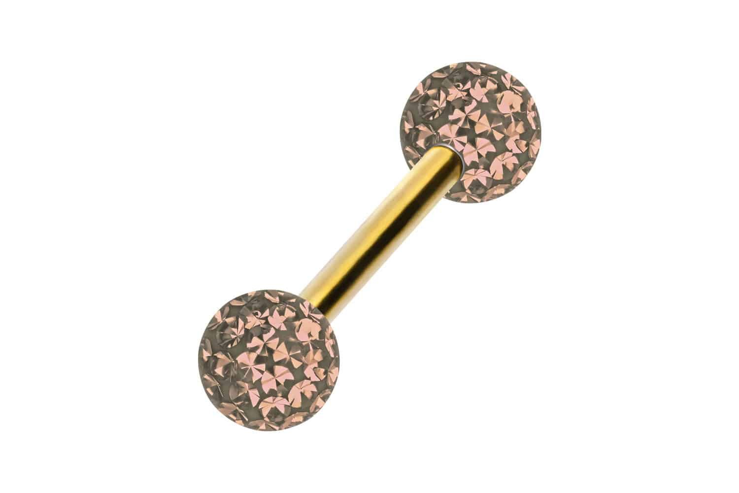 PIERCINGLINE Brustwarzenpiercing Titan Barbell EPOXY-KUGELN (Barbells, günstig online kaufen