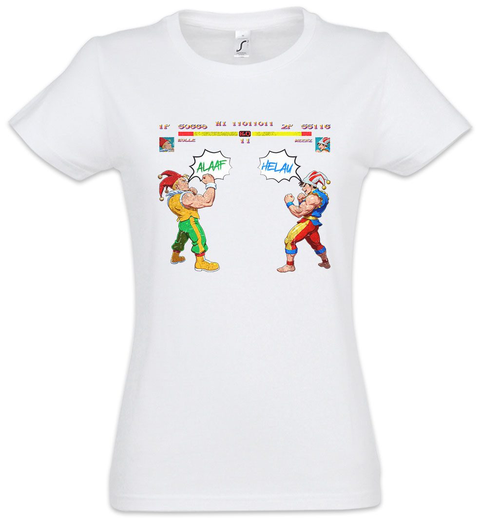 Urban Backwoods Print-Shirt Fassenacht Kölle Alaaf vs Mainz Damen T-Shirt Helau Köln Kostüm Kölsch (1-tlg) Fasching Karneval Verkleidung Fastnacht Fassenacht