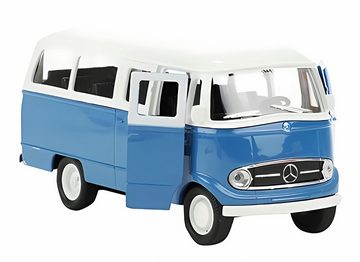 Welly Modellauto MERCEDES BENZ L319 Window Panel Bus Modellauto 47 (Rot), 11cm Metall Modell Auto Spielzeugauto Spielzeugbus Spielzeug Geschenk