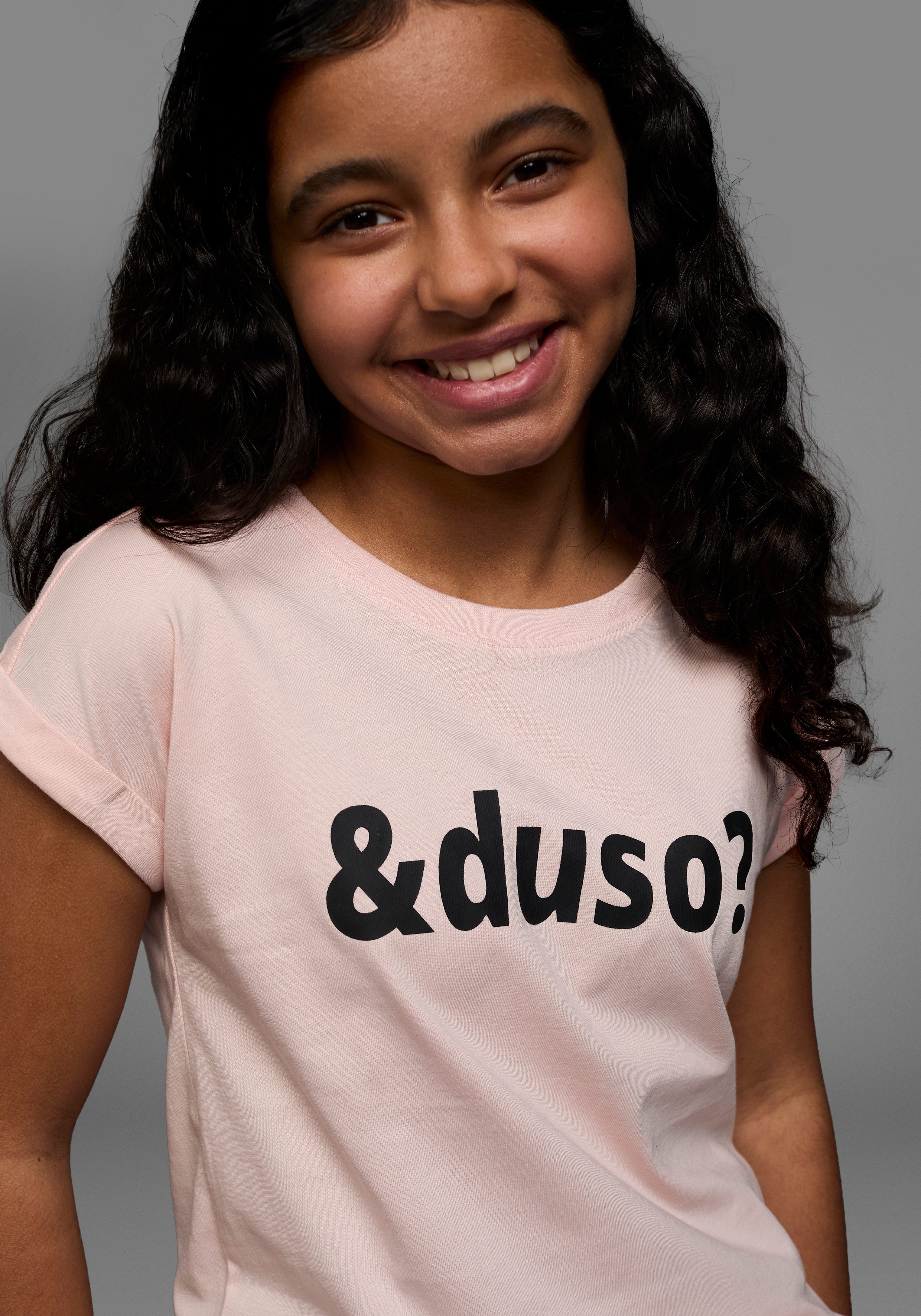 KIDSWORLD T-Shirt &duso? kurzärmelig, bedruckt, Rundhalsausschnitt, aus Baumwolle