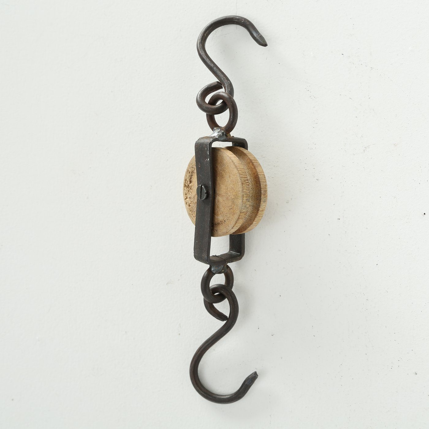 BOLTZE Garderobenhaken Garderobenhaken Wandhaken "Flaschenzug" aus Mangohol günstig online kaufen