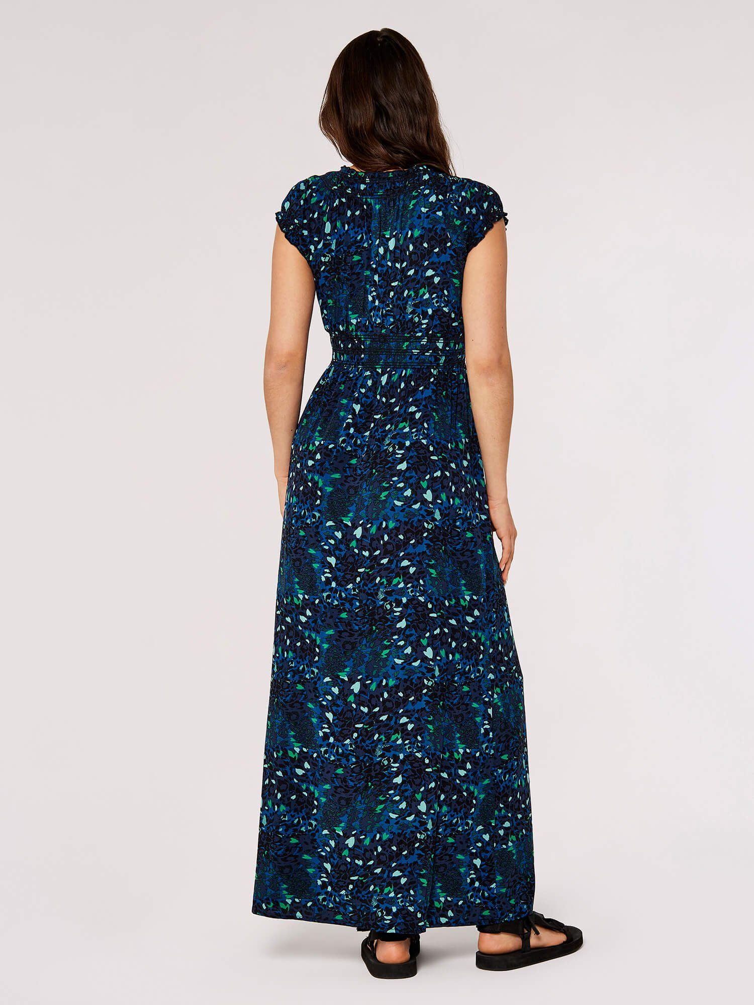Apricot Maxikleid Colourpop Cheetah Smock Maxi günstig online kaufen